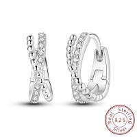 Pendiente de aro de plata de ley 925 para mujer, corazón, estrella, trébol, joyería de compromiso, regalo de boda - details 38