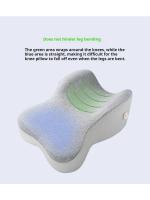 Almohada de Pierna Ajustable para Duerme Lateral Almohada de Memoria de Algodón Ortopédico con Rebote Lento Almohada de Pie de Embarazo para Alivio del Dolor de Rodillas - details 5