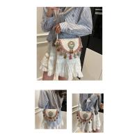 Bolsos Tejidos a Mano Nuevos Bolsos de Paja de Verano Estilo Étnico con Flecos - details 3