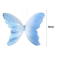 Mariposa de papel Artificial 3D, 30cm, decoración de boda a gran escala, escaparate, forma de mariposa, accesorios de fotografía, tema de niña - details 0