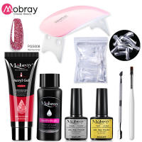Set de Gel para Uñas de 4 Partes Kit de Arte de Uñas Acrílicas con Lámpara Mini - details 4