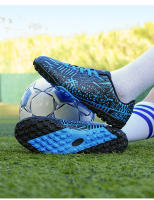 Zapatos de fútbol para hombre, botas de fútbol para exteriores, zapatos de tacos de fútbol para niños, zapatillas de entrenamiento antideslizantes transpirables, entrenadores de Futsal de césped - details 23
