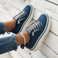 Zapatos informales planos con cordones para mujer - details 4
