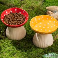 Bol de Gato de Hongo de Cerámica Pie de Alto, 300ml, Adecuado para Gatos - details 5