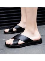Zapatillas de hombre de nuevo estilo, moda exterior, zapatos de playa de gran tamaño, sandalias casuales de moda para hombre. - details 4