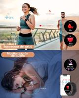 Reloj Inteligente Mujer Hombre,IP68 Impermeable Smartwatch Mujer,1,3'' Pantalla Táctil Reloj Deportivo Mujer,con Oxímetro,Monitor Sueño,Podómetro,DIY Esfera Reloj,Pulsómetro para Android iOS - details 1