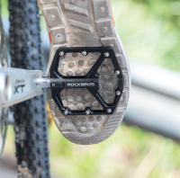 ROCKBROS-pedales de bicicleta ultraligeros, rodamientos de sellado, aleación de aluminio, para carretera, plataforma plana, accesorios para piezas de bicicleta - details 4