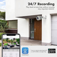Sistema de Cámara de Seguridad KEPEAK de 5MP 4Pcs Cámaras con Cable Detección Inteligente de Personas, Mascotas, Vehículos Grabación 24-7 A prueba de agua Uso interior y exterior - details 5