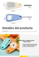 Juego de utensilios de cocina Cuchillo para pizza de 6 piezas Juego de molinillo de ajo y abridor de botellas de corte de vainilla - details 3