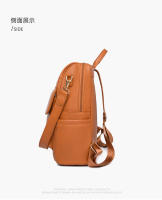 Mochila de cuero blanco y amarillo para mujer, bolsa de trabajo suave y sencilla, con correa para el hombro, informal, de viaje - details 21