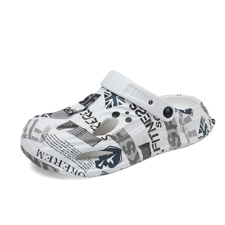 Sandalias para hombre Zuecos de verano casuales para hombres Zapatos de jardín de EVA ultra suaves para hombres Sandalias al aire libre antideslizantes resistentes al desgaste Zapatillas de playa - 1