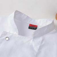Uniforme de Chef blanco, abrigo de Chef de manga larga, camiseta, chaqueta de cocina de Chef de Hotel, restaurante, panadería, ropa de cocina transpirable con logotipo - details 0
