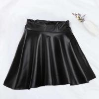 Minifalda corta elástica de cintura alta Faldas de piel sintética para mujer - details 4