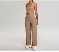 Conjunto de Yoga de Alta Cintura para Mujer Ropa Deportiva de 2 Piezas para Correr y Fitness - details 8