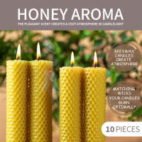 Velas Artísticas de Cera de Abeja Hechas a Mano Materiales Primarios para Iluminación y Decoración - details 8