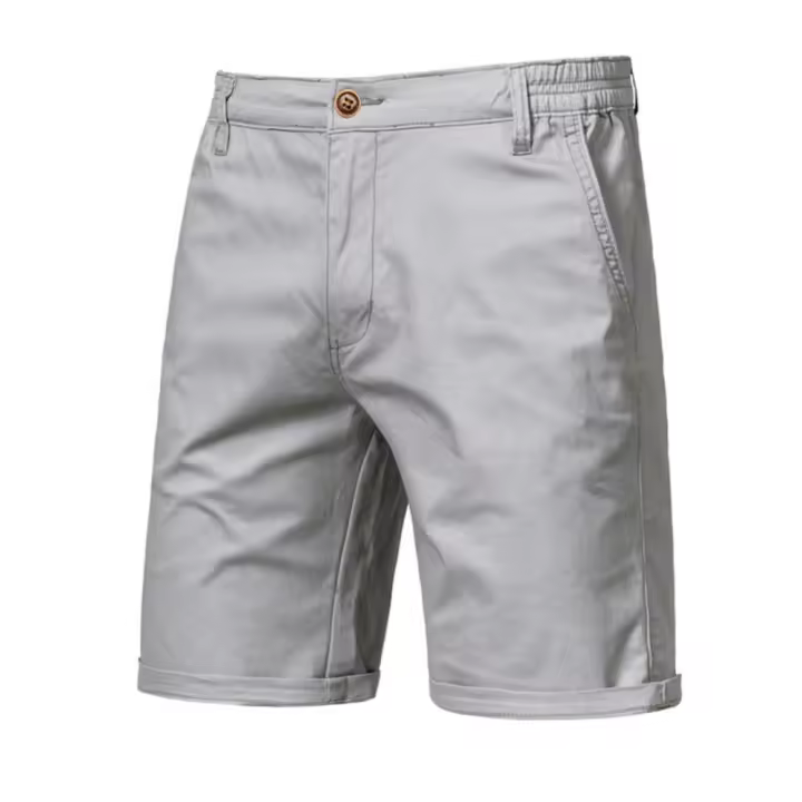 Nuevos Shorts De Verano 100% Algodón Para Hombres Cintura Elástica Estilo Casual Social Multicolor Pantalones De Playa - 1