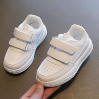 Zapatillas Deportivas Blancas para Niños y Niñas Zapatos de Tenis Escolares Informales Transpirables de Cuero PU Zapatos Deportivos Antideslizantes a la Moda - details 1