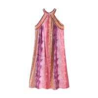 TRAFZA-vestido ajustado con espalda descubierta para mujer, traje elegante de noche con cuello Halter y hombros descubiertos, para fiesta - details 2
