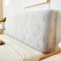 Funda de Cama de Terciopelo Jacquard Protector de Cabeza y Lado de Cama con Elástico Material Poliéster Resistente al Polvo para Decoración de Hogar y Hotel - details 11