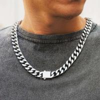 Collar de acero inoxidable para hombre, cadena k cubana, joyería de Rappe, HipHop Miami, 8-16mm - details 11