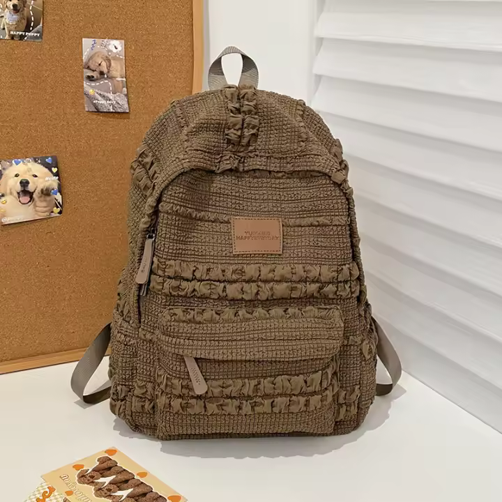 Mochila Escolar de Burbujas Suave y Pegajosa Paquete Compacto para Estudiantes de Preuniversitario y Universidad Material de Nylon de Alta Calidad - 1