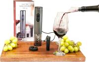 Abridor de Vino Eléctrico con Set de Cortador de Aluminio Vacío y Licuadora para Amantes del Vino para Cocina Fiesta Bar Boda Recargable - details 7