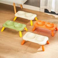 Cuencos dobles para comida de gato, cuenco de agua multifunción antideslizante, contenedor de comida para mascotas, cuenco de alimentación estable antideslizante para gatos, gatitos/cachorros/conejitos - details 2