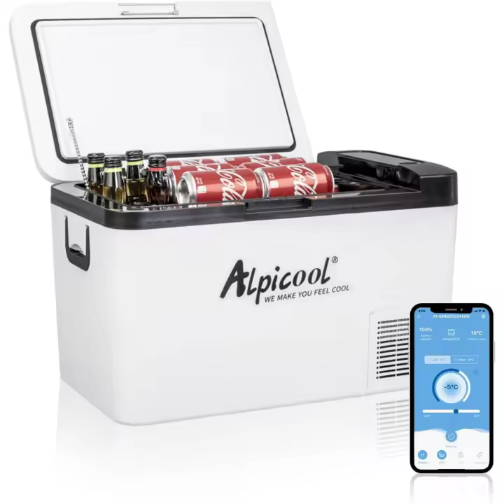 K25 25 Litros Neveras de Viaje Portátil Nevera Congelador de Coche 12/24V CC Eléctrica Frigoríficos para Automóvil para Camping, Viajes, Picnic - 1