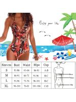 Traje de baño retro para mujer, bañador de cintura alta, traje de baño de una pieza, traje de baño brasileño, conjunto de bikini con realce - details 0
