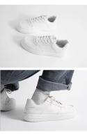 2025 nuevos zapatos cómodos de tabla zapatos de los hombres de las mujeres de los deportes de los modelos de la pareja zapatos blancos que aumentan pequeños zapatos blancos - details 6