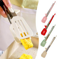 Pinzas de silicona de acero inoxidable para alimentos, pinza antiadherente de fácil limpieza para ensalada y barbacoa - details 6