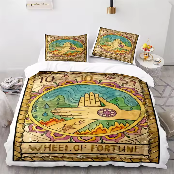 Funda de Dormitorio Boho Sol y Luna Ropa de Cama Misteriosa de Astrología - 1