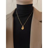 El acero de titanio no se desvanece, collar de piedra de ojo de tigre, nuevo diseño de nicho, sentido avanzado - details 2