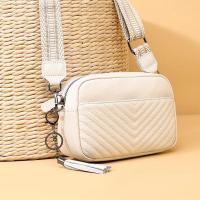 Bolso de Mano de Cuero Genuino para Mujer Color Sólido con Borlas Bolso de Hombro de Cuero de Vaca - details 12