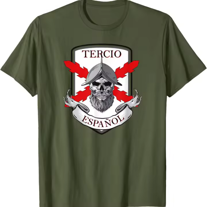 Tercio español. Soldado calavera. Camiseta militar - 1