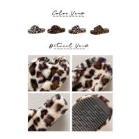 Chanclas de Lujo con Estampado de Leopardo Sandalias de Plataforma Alta con Forro de Piel para Mujeres Zapatos de Al Aire Libre de Marca - details 1