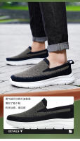 Nuevos zapatos deportivos de gran tamaño para hombre con malla transpirable y cómoda, zapatos deportivos de suela blanda, zapatos casuales de un pie - details 7