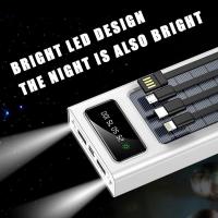 Cargador portátil Solar Power Bank 12000Mah/20000Mah  Gran Capacidad Incorporado 5 Salidas y 3 entradas Cable y Linterna Compatible con Todos los teléfonos Inteligentes y Dispositivos USB - details 1