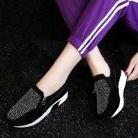 Zapatos de punta redonda plana con cremallera lateral inferior gruesa, zapatos deportivos casuales para mujer, zapatos de talla grande - details 15