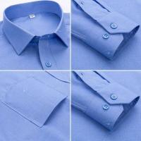 Nuevo bolsillo de negocios de manga larga de moda informal suave a rayas, camisa de oficina, ropa de hombre 4xl 5xl - details 16