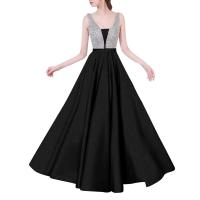 Elegante Vestido de Noche de Secuencia Corte Alto y Vibrante para Mujeres - details 3