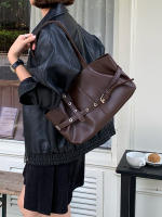 Bandolera de pecho y hombro para mujer Bolsa de Hombro para Mujer de Diseño Coreano Bolsa de Gran Capacidad para Otoño e Invierno El regalo de Navidad - details 9