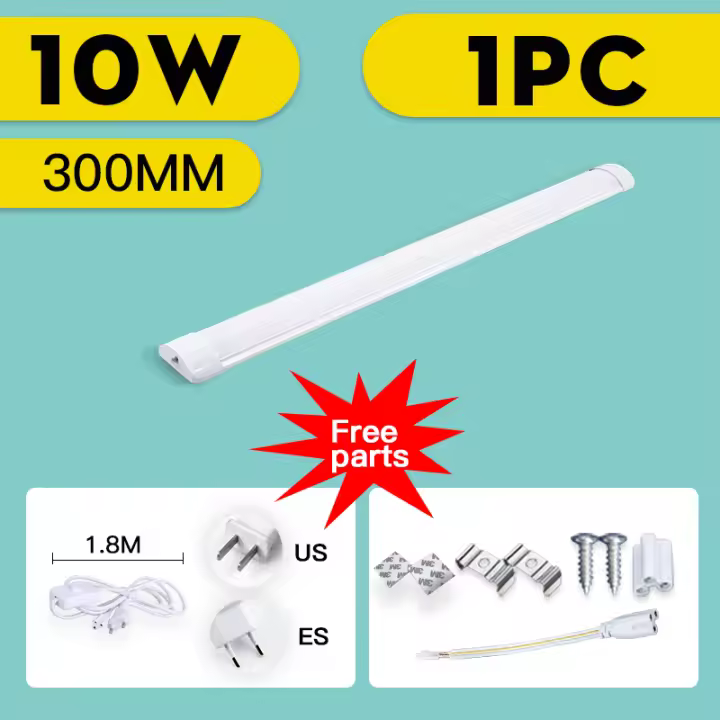 Lámpara Led para debajo del armario, tubo de iluminación interior para dormitorio, barra, 20W, 110V, 220V - 1