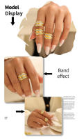 Exquisito Anillo enredado de varias Capas de ZIRCON Mujer Nueva Fashion brilliant Anillo Abierto Gift de joyeria Diaria Fiesta de Chicas - details 0
