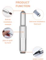 Máquina pulidora eléctrica para uñas, juego de herramientas de manicura y pedicura, portátil, con carga USB - details 3