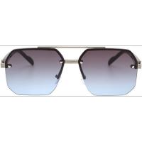 Gafas de sol de aviador cuadradas vintage para hombre, estilo piloto de los años 70, modernas gafas de sol de conducción de metal semi sin montura. - details 11