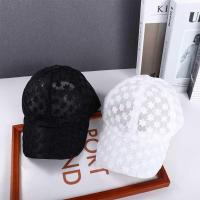 Gorra de béisbol con flores para mujer, informal, ajustable, coreana, para exteriores, con visera de encaje, sombrero de malla - details 12