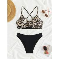 Bikini de mujer con estampado de leopardo, traje de baño sexy individual, conjunto de dos piezas - details 4