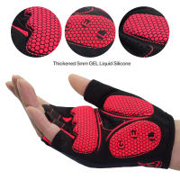 Guantes de bicicleta con almohadilla de Gel para hombre y mujer, manoplas transpirables antideslizantes para ciclismo de carretera, 5MM, 1 par - details 10