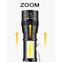 Linterna Portátil Mini COB+XPE Luz de Exploración para Acampar al Aire Libre, Pescar de Noche, Detectar Cuevas Impermeable, Carga USB, Aluminio - details 1